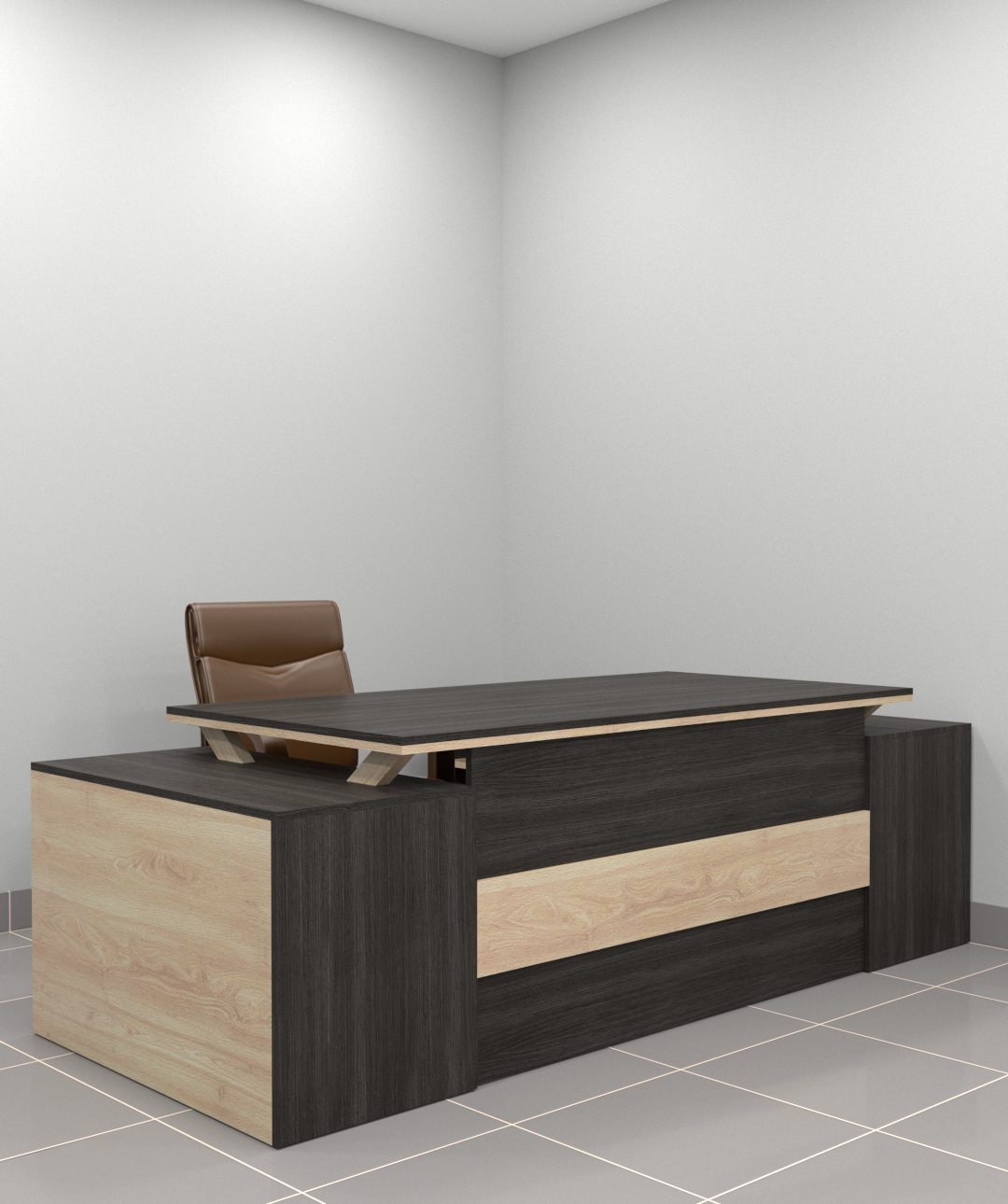 GRAND STRIPE GLOSSY 220x180 EXECUTIVE OFFICE TABLE