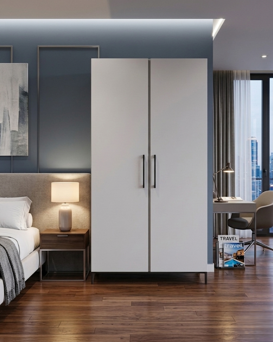 HANA HOTEL 120 2DRW WARDROBE & DOOR