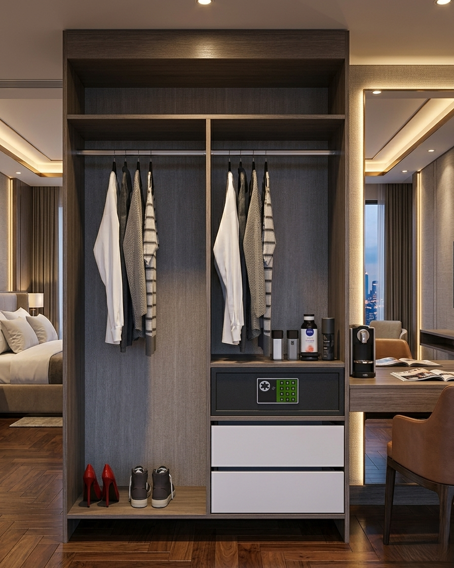 HANA HOTEL 120 2DRW WARDROBE & DOOR