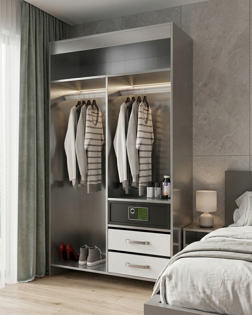 HANA HOTEL 120 2DRW WARDROBE & DOOR