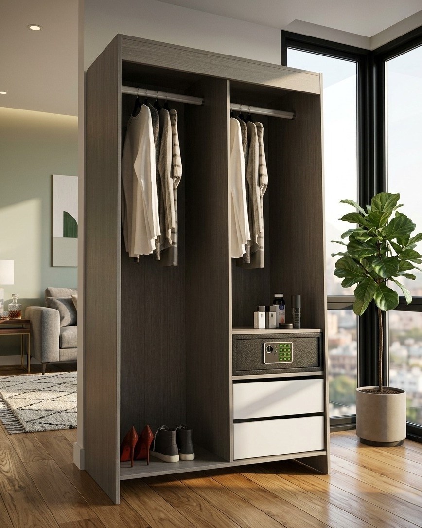 HANA HOTEL 120 SAFETY DRW WARDROBE & DOOR