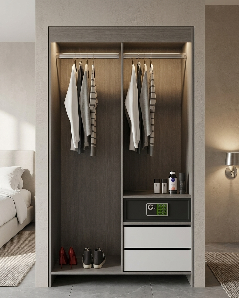 HANA HOTEL 120 SAFETY DRW WARDROBE & DOOR