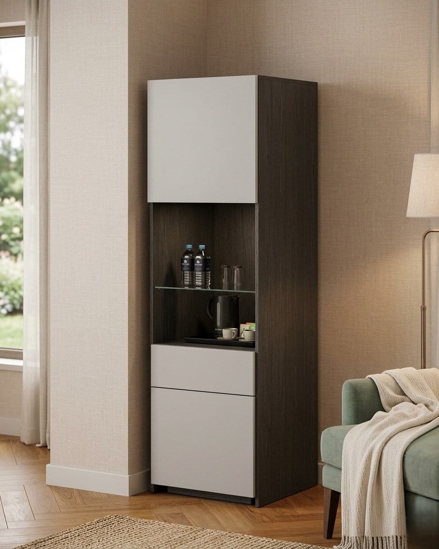 HANA HOTEL 60 COFFEE LED CABINET & DOOR