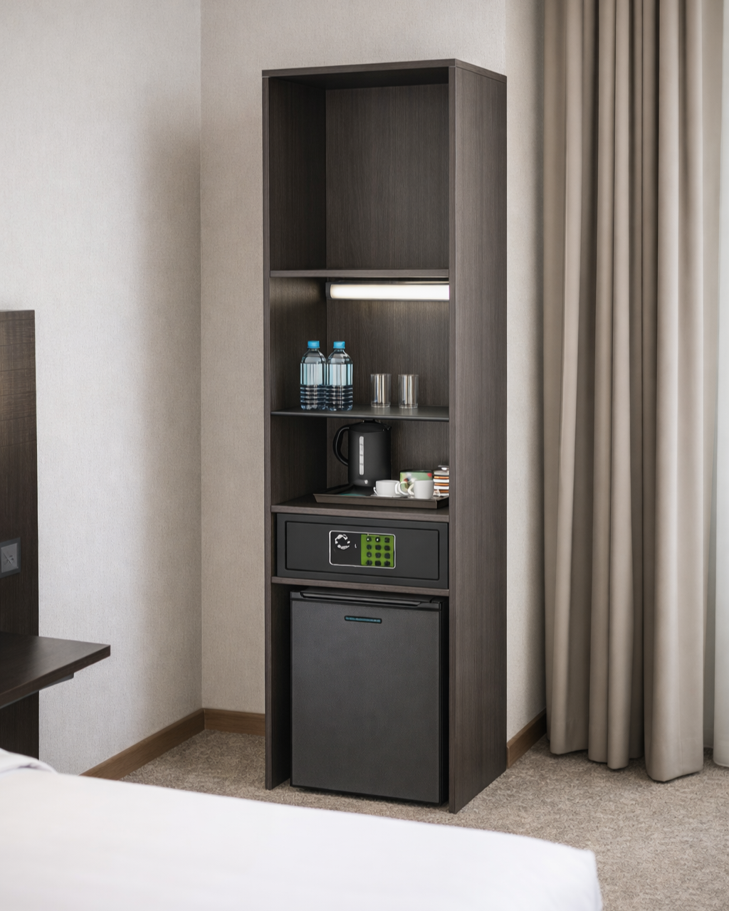 HANA HOTEL 60 COFFEE LED CABINET & DOOR