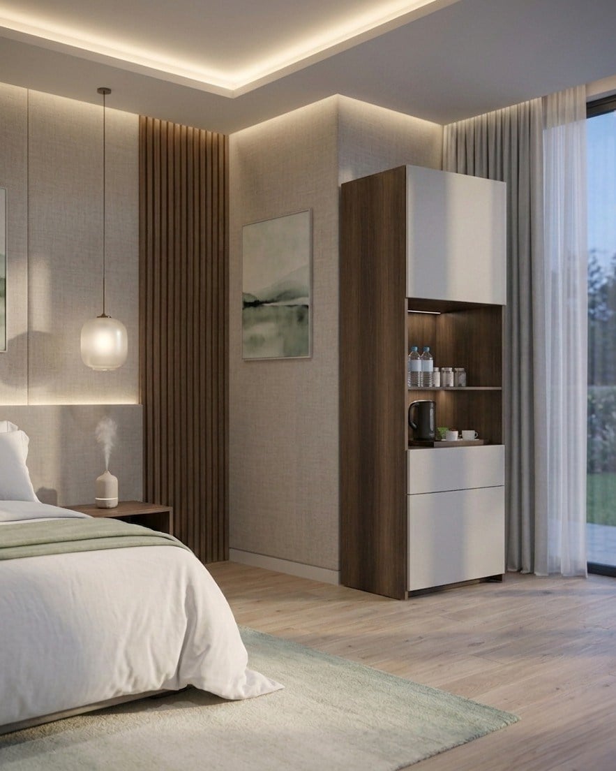 HANA HOTEL 60 COFFEE LED CABINET & DOOR