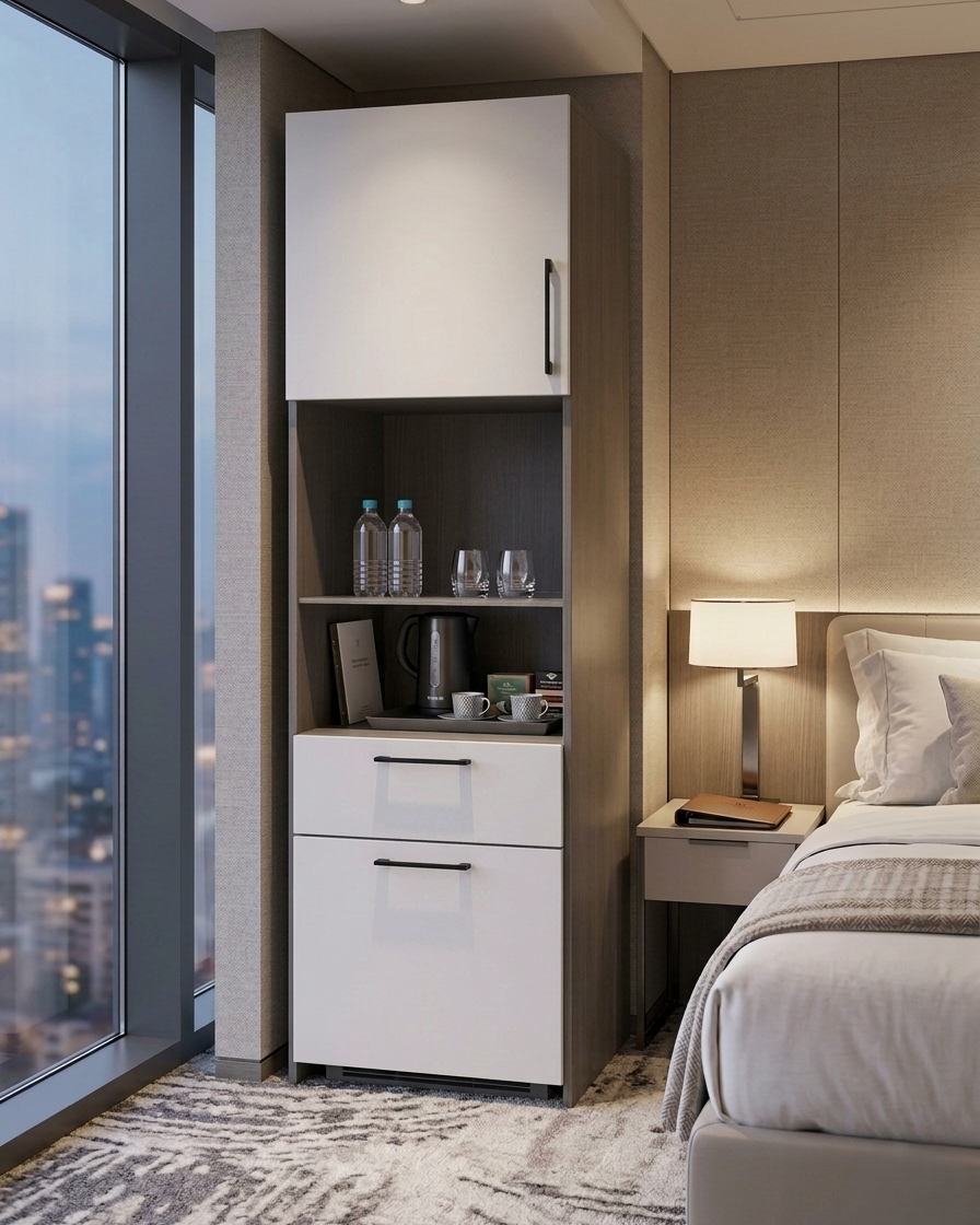 HANA HOTEL 60 COFFEE LED CABINET & DOOR