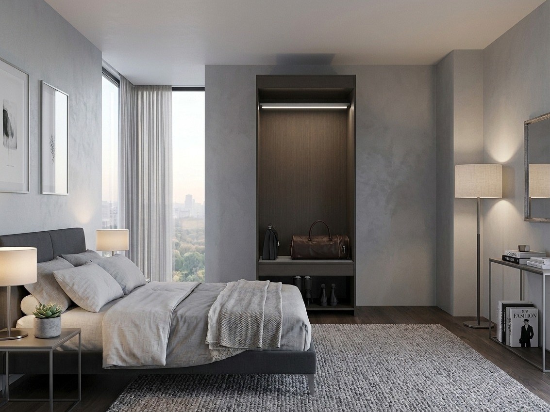 HANA HOTEL 90 LUGGAGE - SHOE RACK WARDROBE & LED