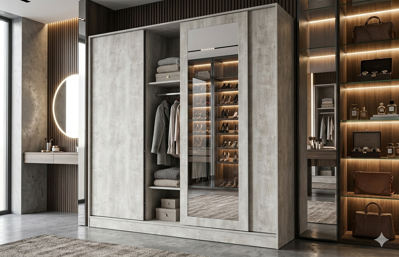 HILTON 240x240 SLIDING DOOR WARDROBE
