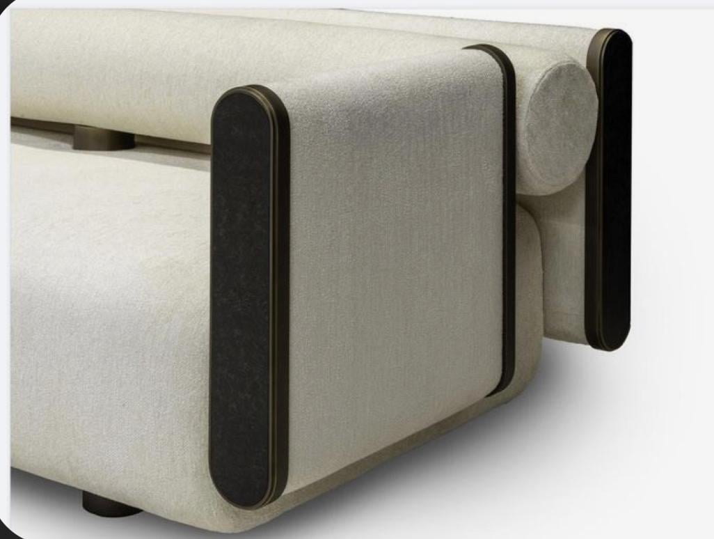 KAREN SEVEN SEATER SOFA SET - DRAPP/NUBUCK