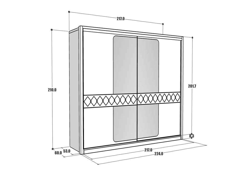 KAREN SLIDING DOOR WARDROBE