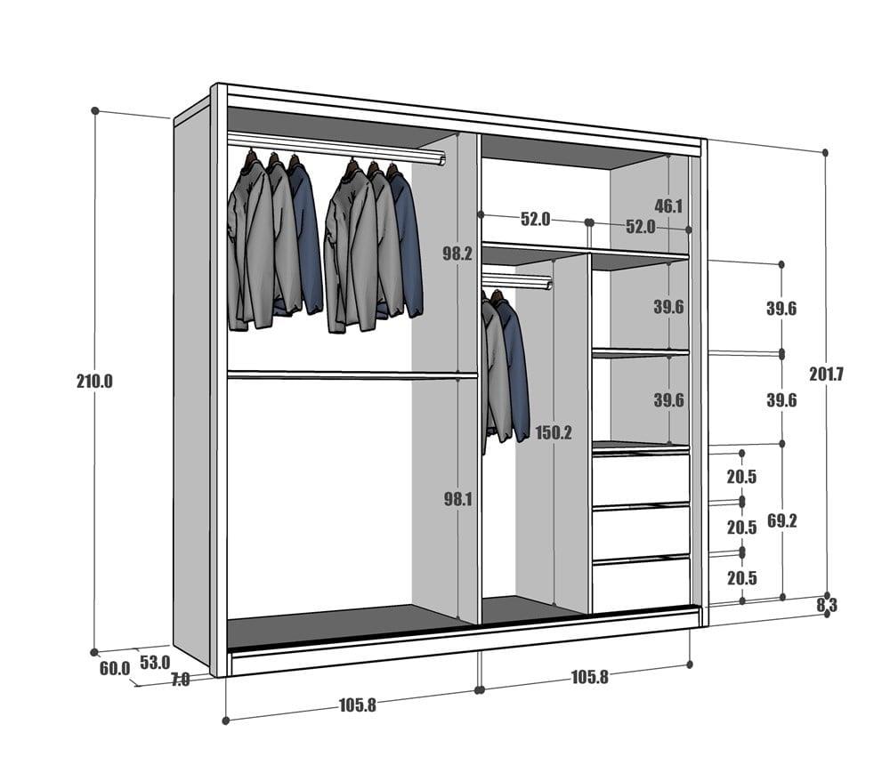 KAREN SLIDING DOOR WARDROBE