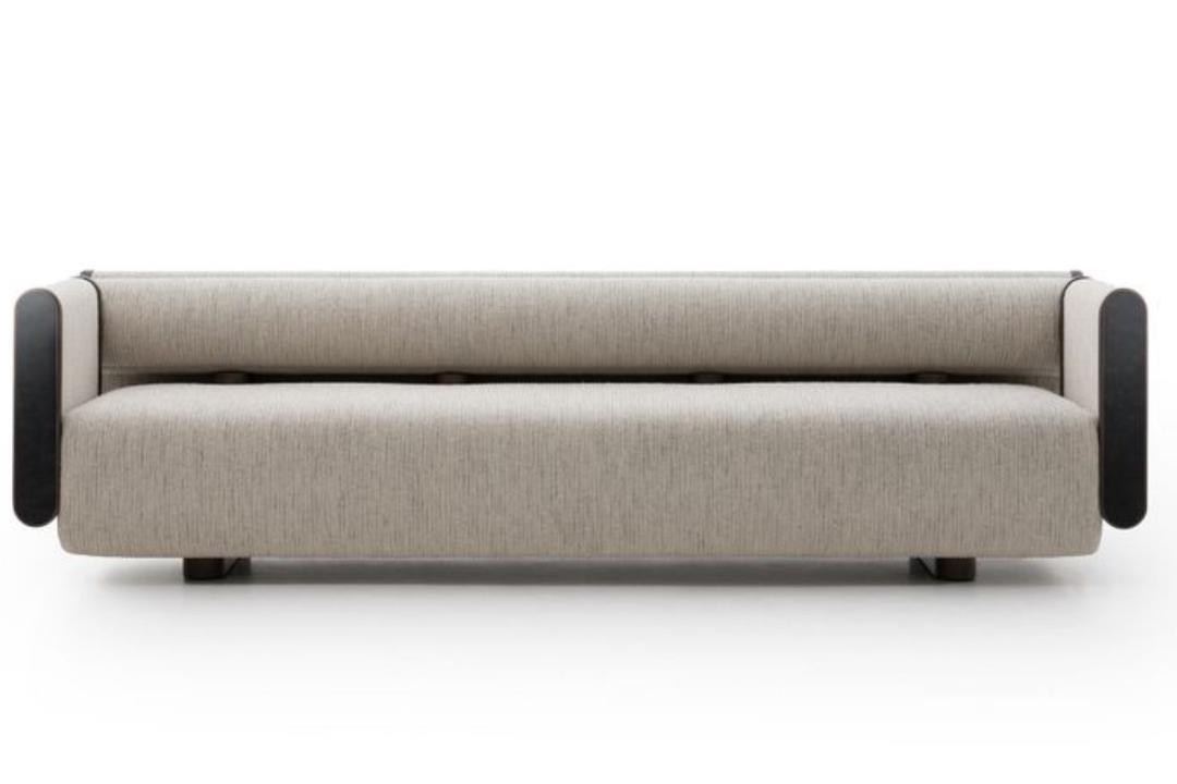 KAREN THREE SEATER SOFA - DRAPP/NUBUCK