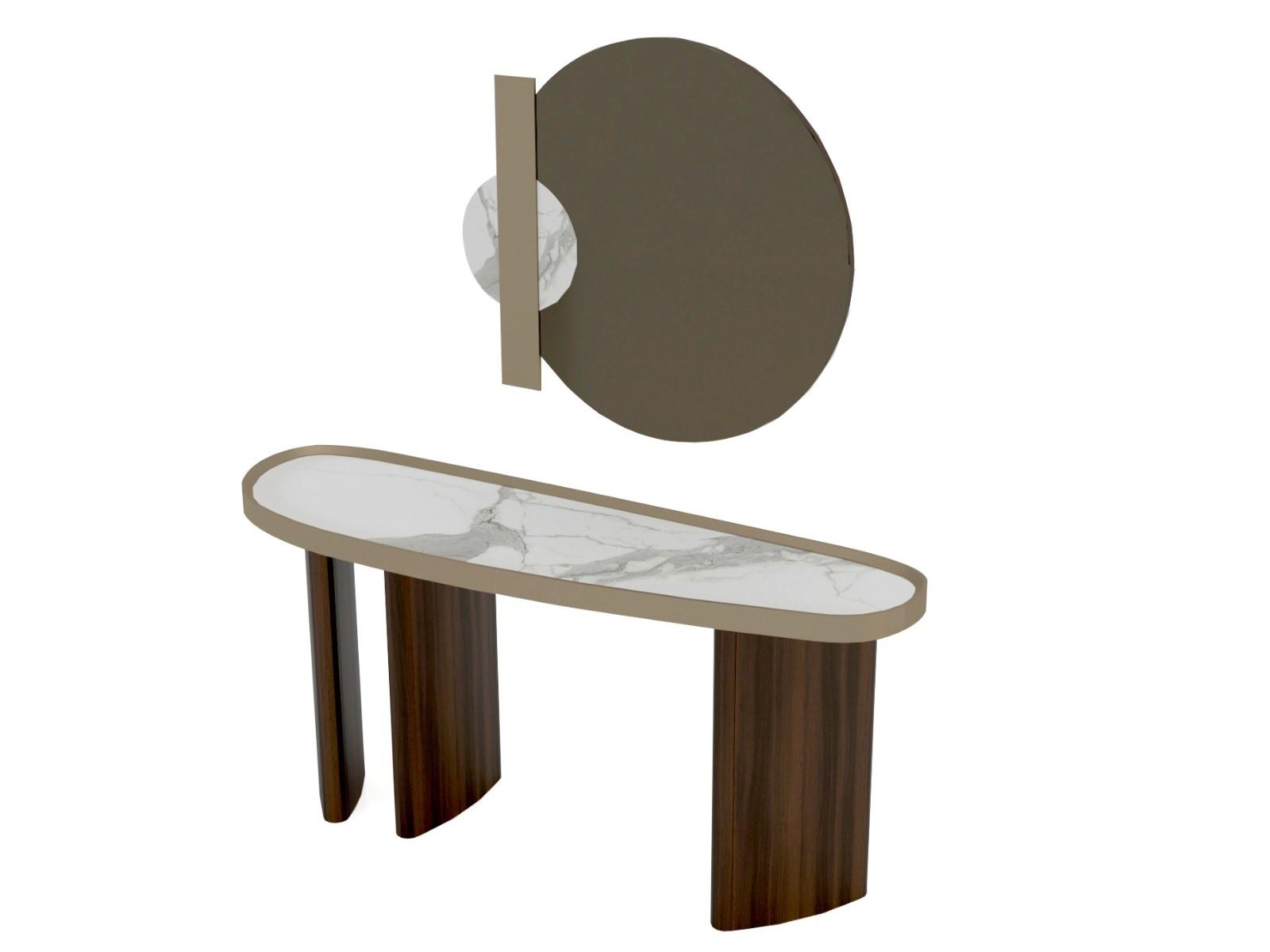 LE MANS CONSOLE TABLE & MIRROR