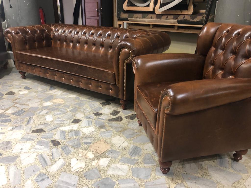 MADRID CHESTER THREE SEATER SOFA