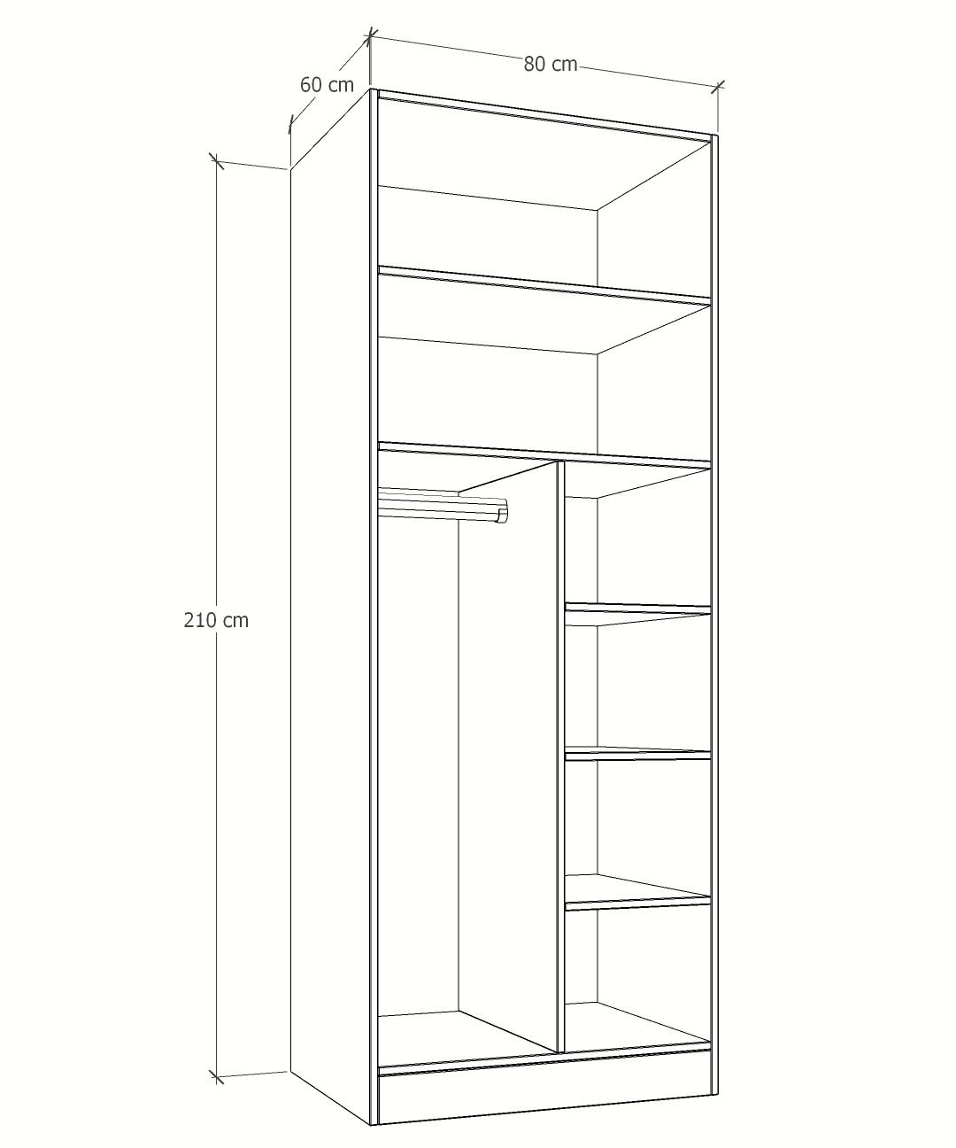MAGIC 125 3FS 1S WARDROBE