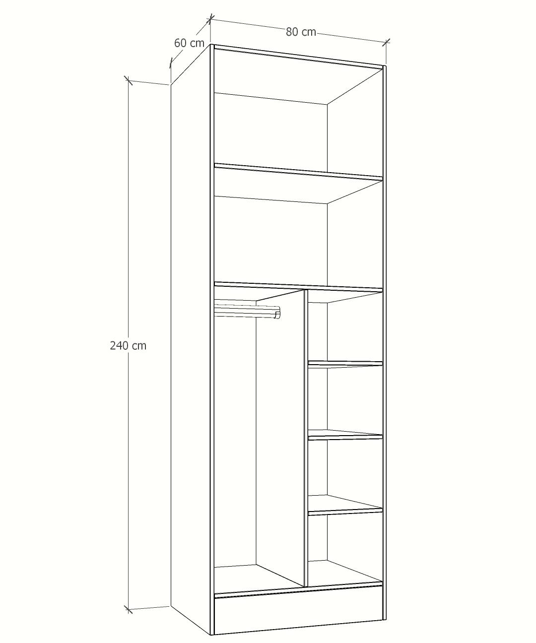 MAGIC 125 3FS 1S WARDROBE