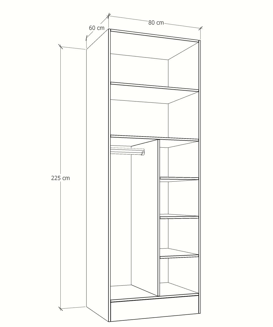 MAGIC 125 3FS 1S WARDROBE