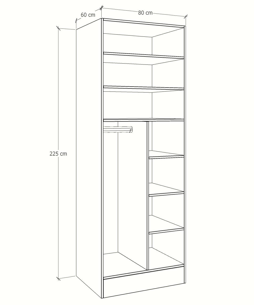 MAGIC 125 3FS 2S WARDROBE