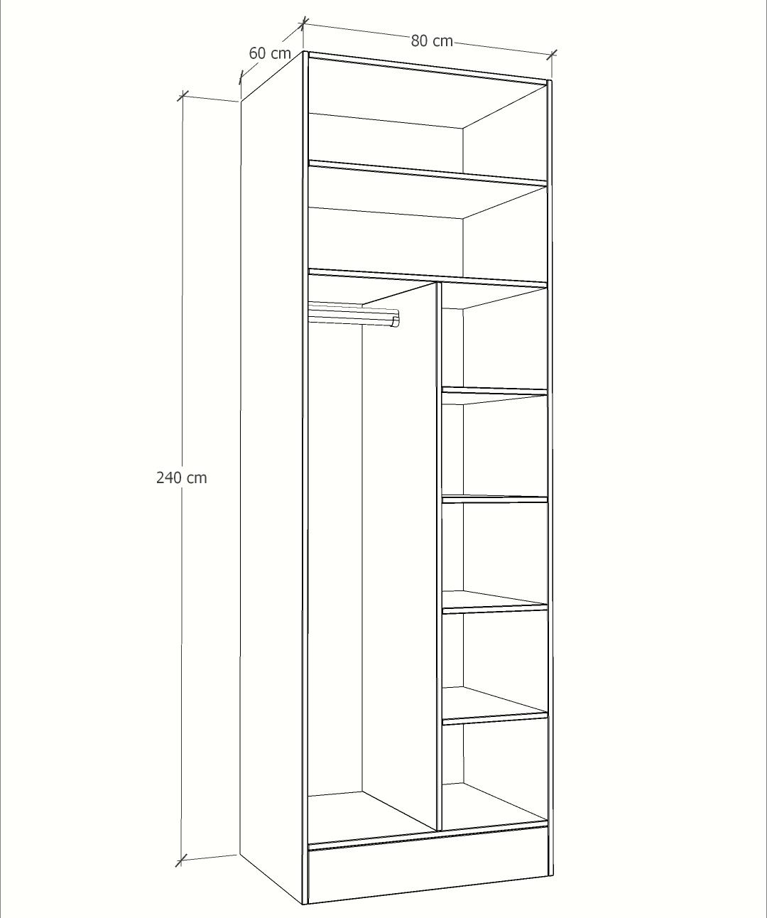 MAGIC 160 4FS 1S WARDROBE