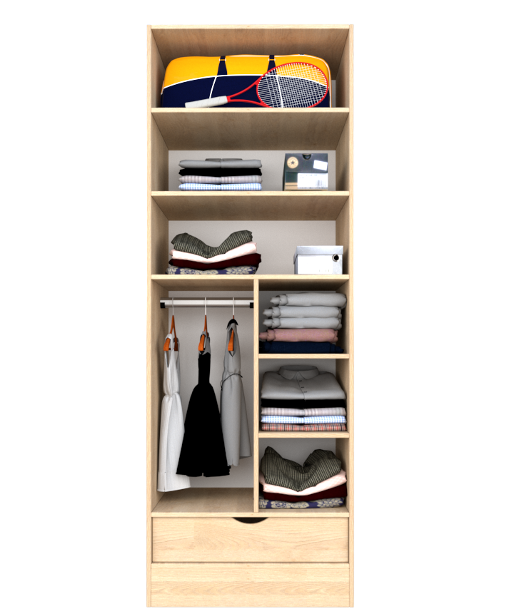 MAGIC 1DRW 90 2FS 2S WARDROBE