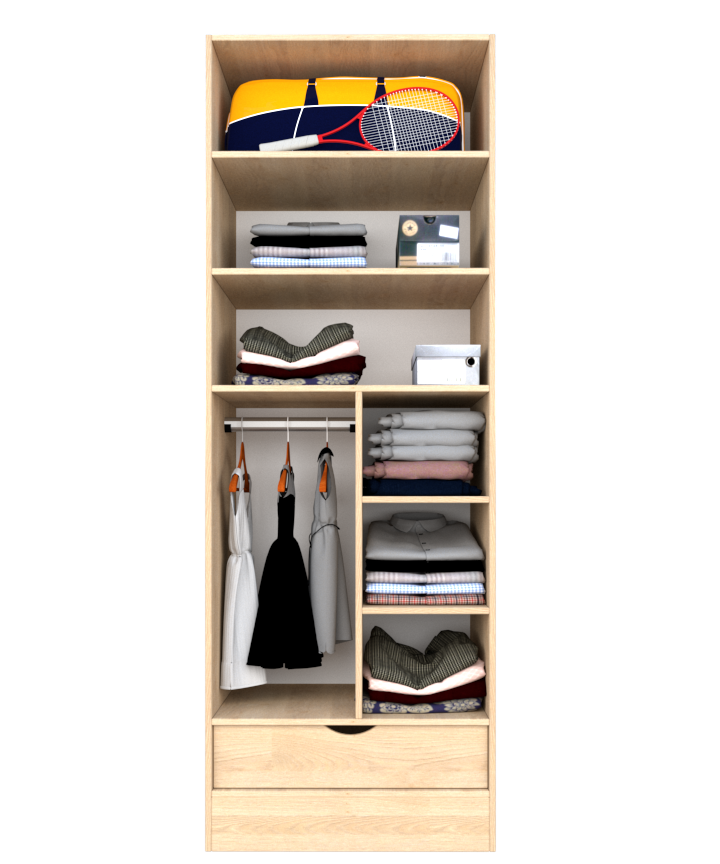 MAGIC 1DRW 90 2FS 2S WARDROBE