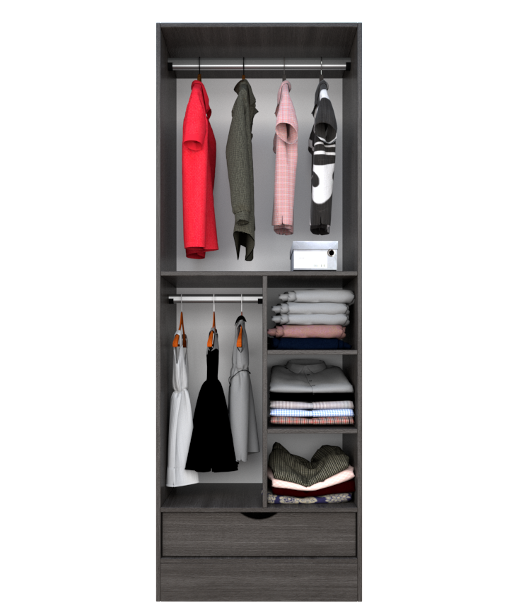 MAGIC 1DRW 90 2FS H WARDROBE
