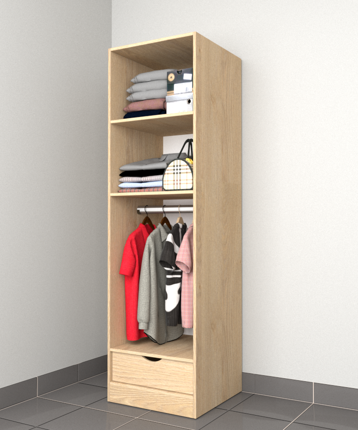 MAGIC 1DRW 90H 1S WARDROBE