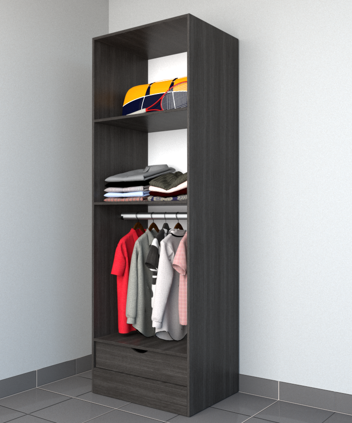 MAGIC 1DRW 90H 1S WARDROBE