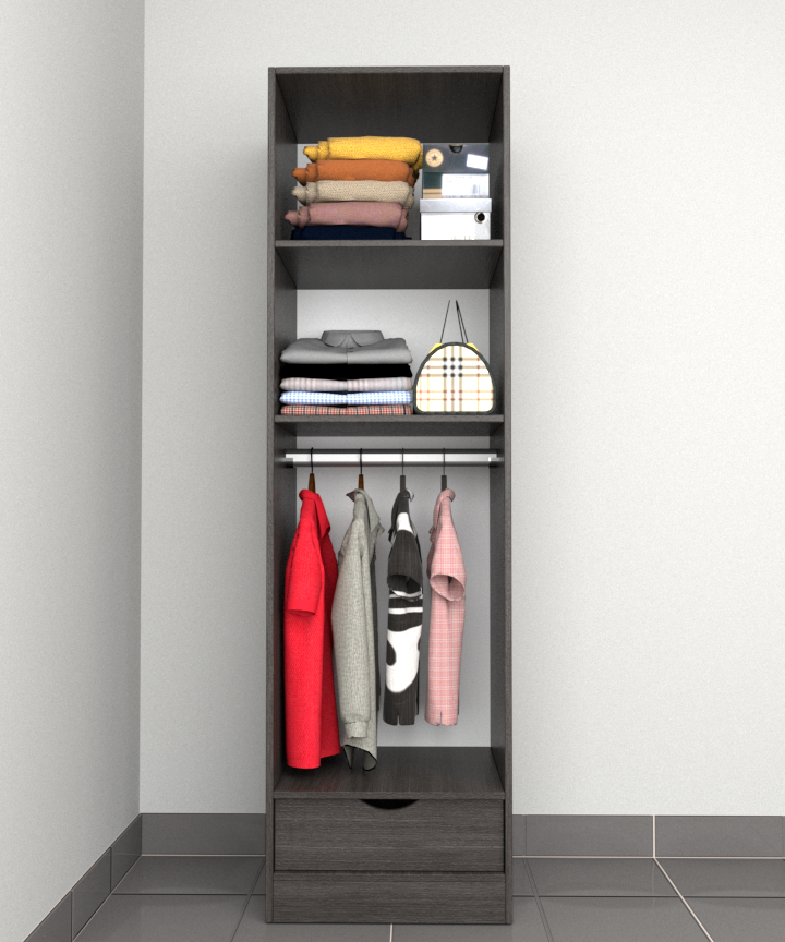 MAGIC 1DRW 90H 1S WARDROBE