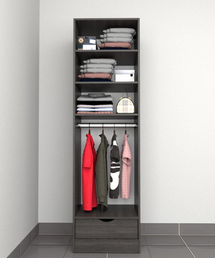 MAGIC 1DRW 90H 2S WARDROBE