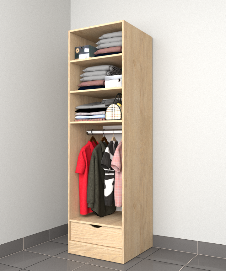 MAGIC 1DRW 90H 2S WARDROBE