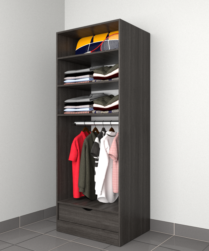 MAGIC 1DRW 90H 2S WARDROBE