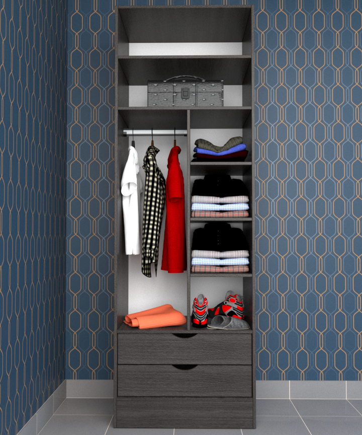 MAGIC 2DRW 125 3FS 1S WARDROBE