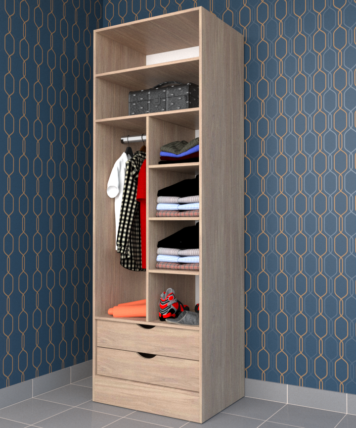 MAGIC 2DRW 125 3FS 1S WARDROBE