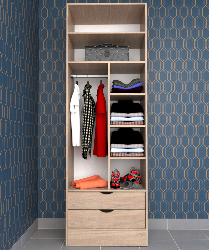 MAGIC 2DRW 125 3FS 1S WARDROBE