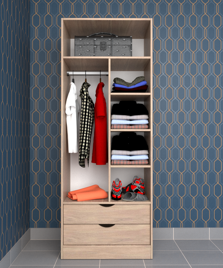 MAGIC 2DRW 125 3FS WARDROBE