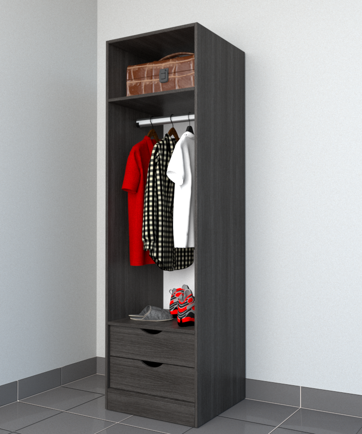 MAGIC 2DRW 125H WARDROBE