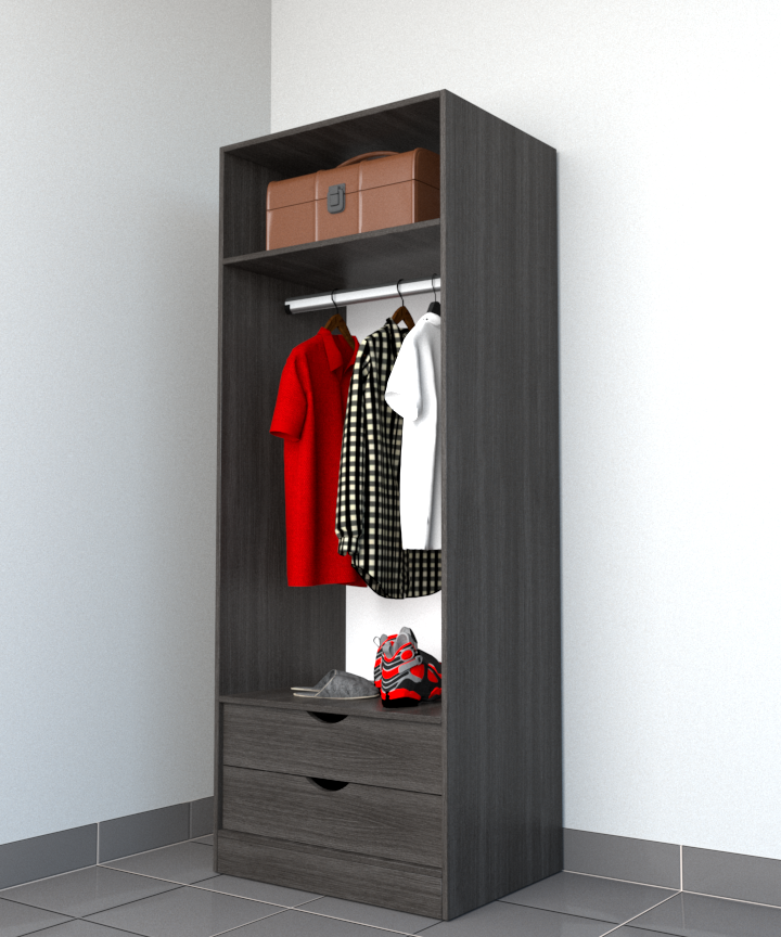 MAGIC 2DRW 125H WARDROBE