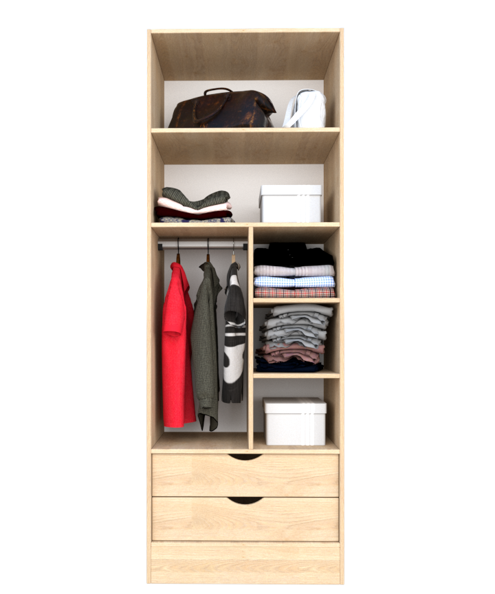 MAGIC 2DRW 90 2FS 1S WARDROBE