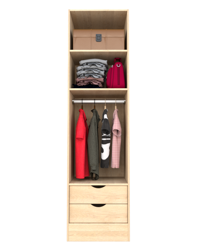 MAGIC 2DRW 90H 1S WARDROBE