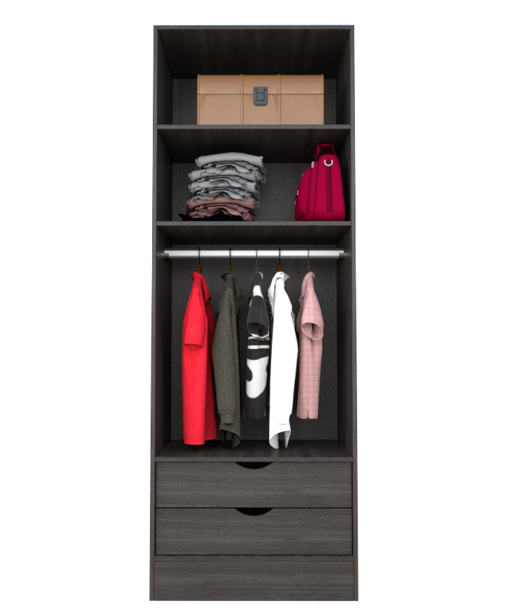 MAGIC 2DRW 90H 1S WARDROBE