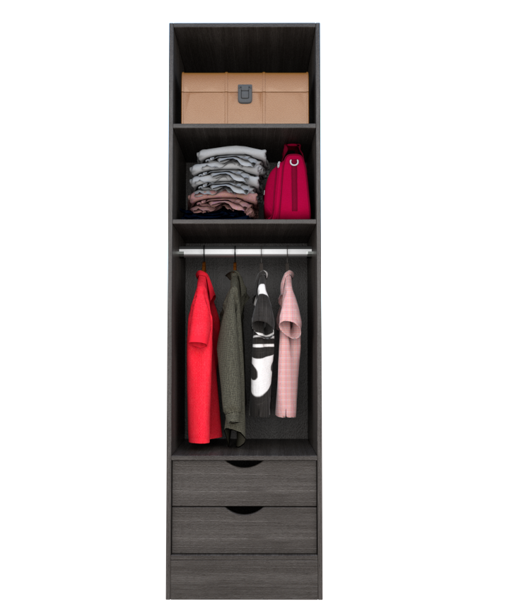 MAGIC 2DRW 90H 1S WARDROBE