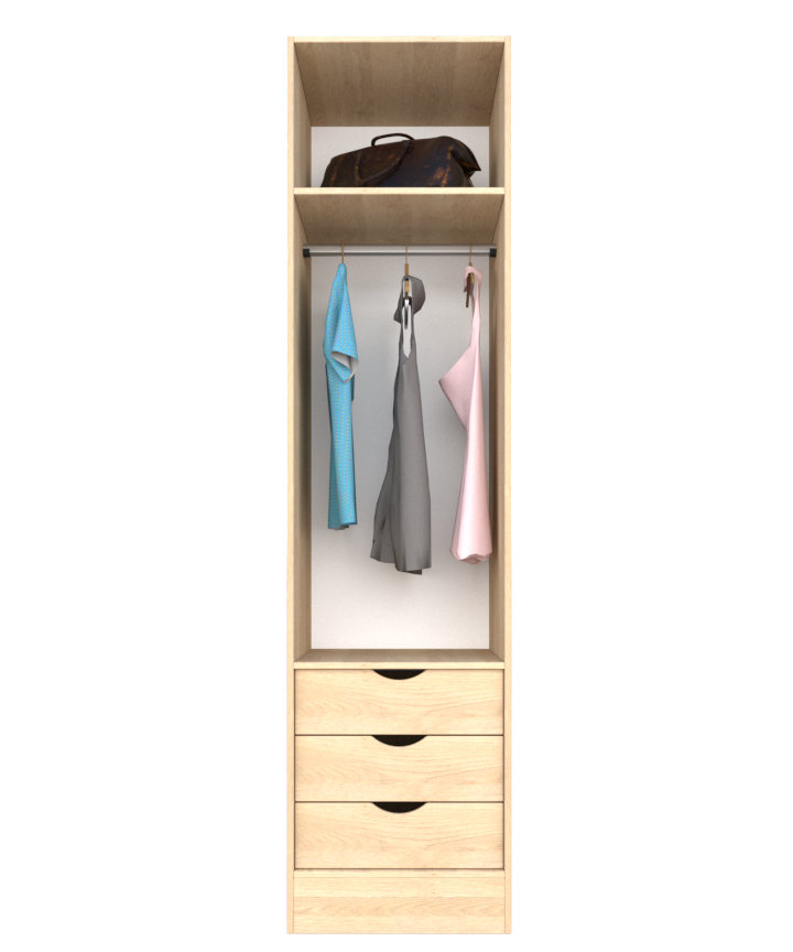 MAGIC 3DRW 125H WARDROBE