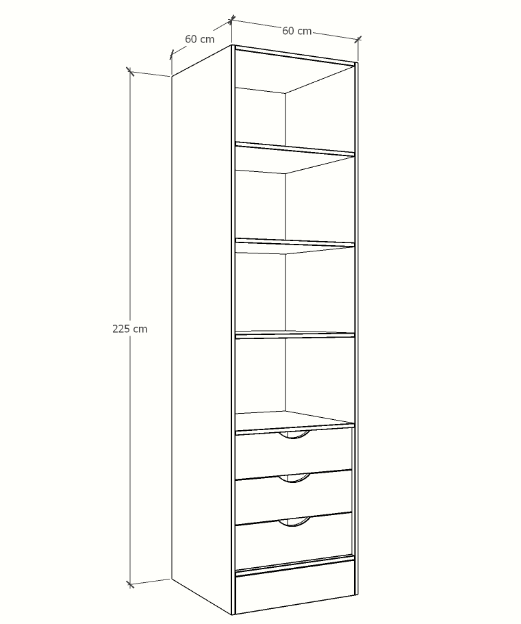 MAGIC 3DRW 3S WARDROBE