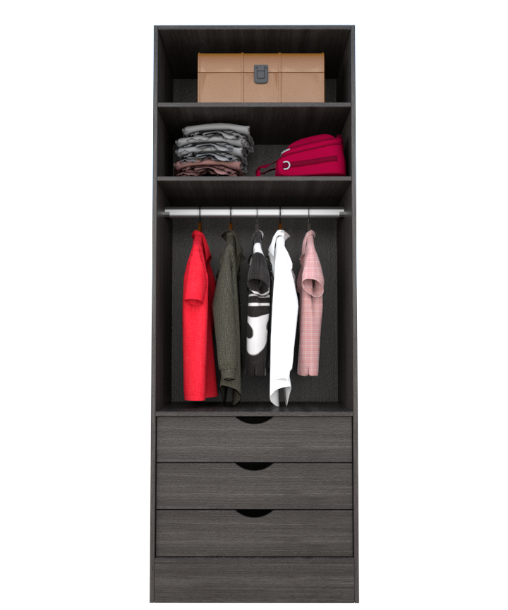 MAGIC 3DRW 90H 1S WARDROBE