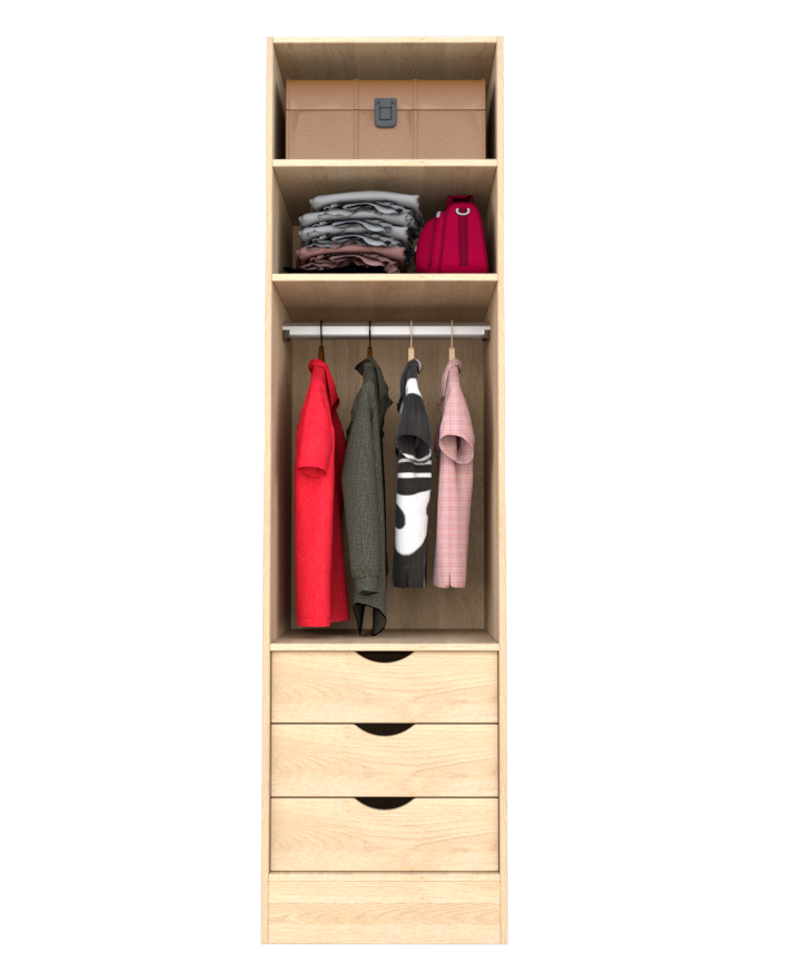 MAGIC 3DRW 90H 1S WARDROBE