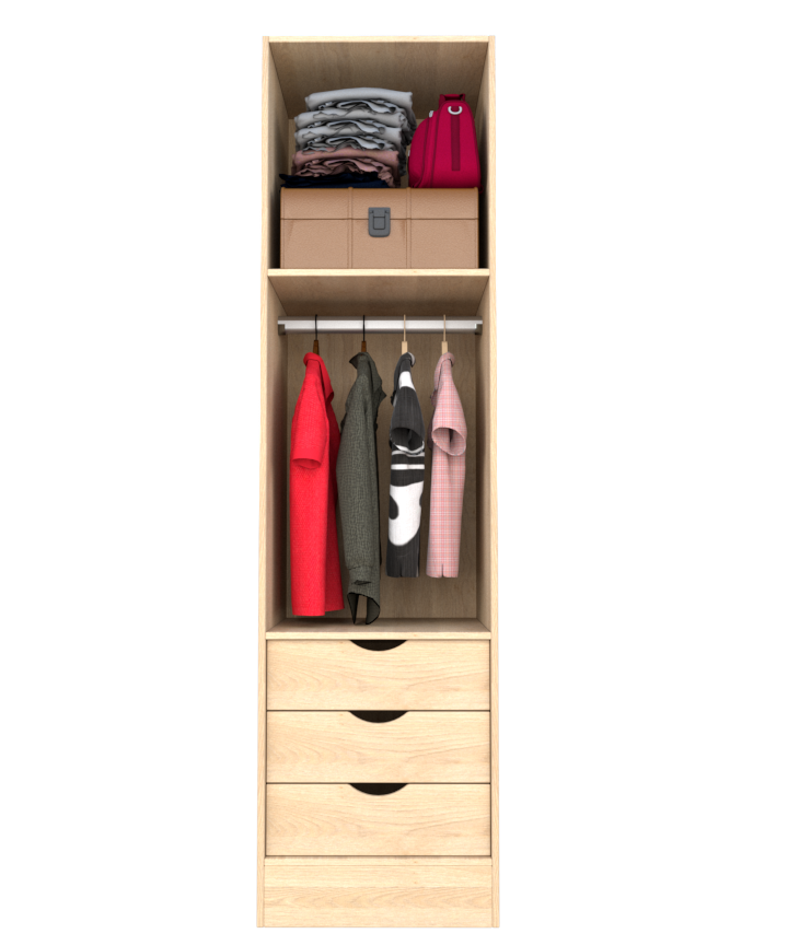 MAGIC 3DRW 90H WARDROBE