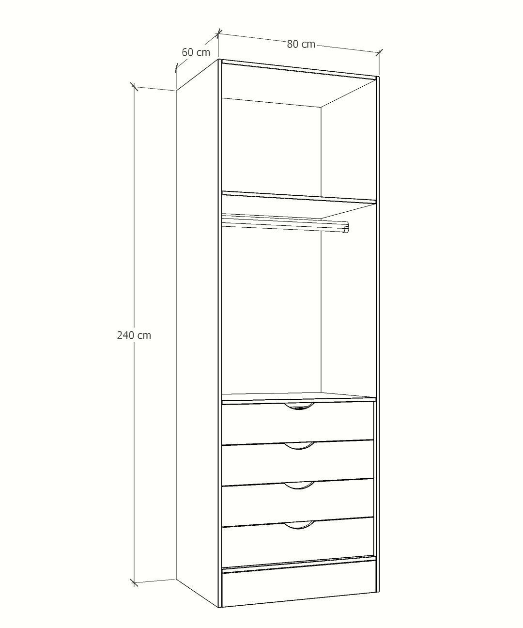 MAGIC 3DRW ORGANIZER 125H WARDROBE