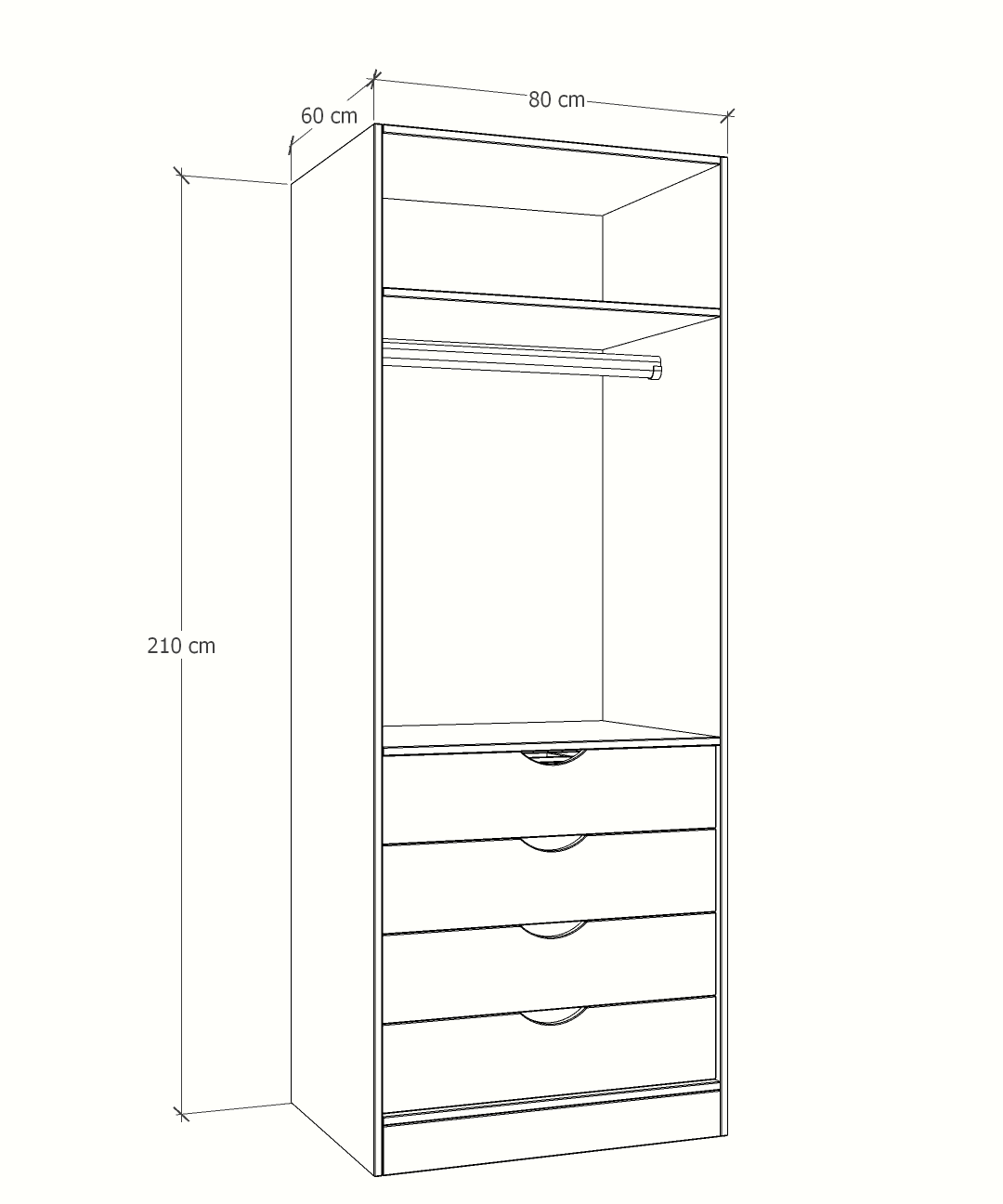 MAGIC 3DRW ORGANIZER 125H WARDROBE