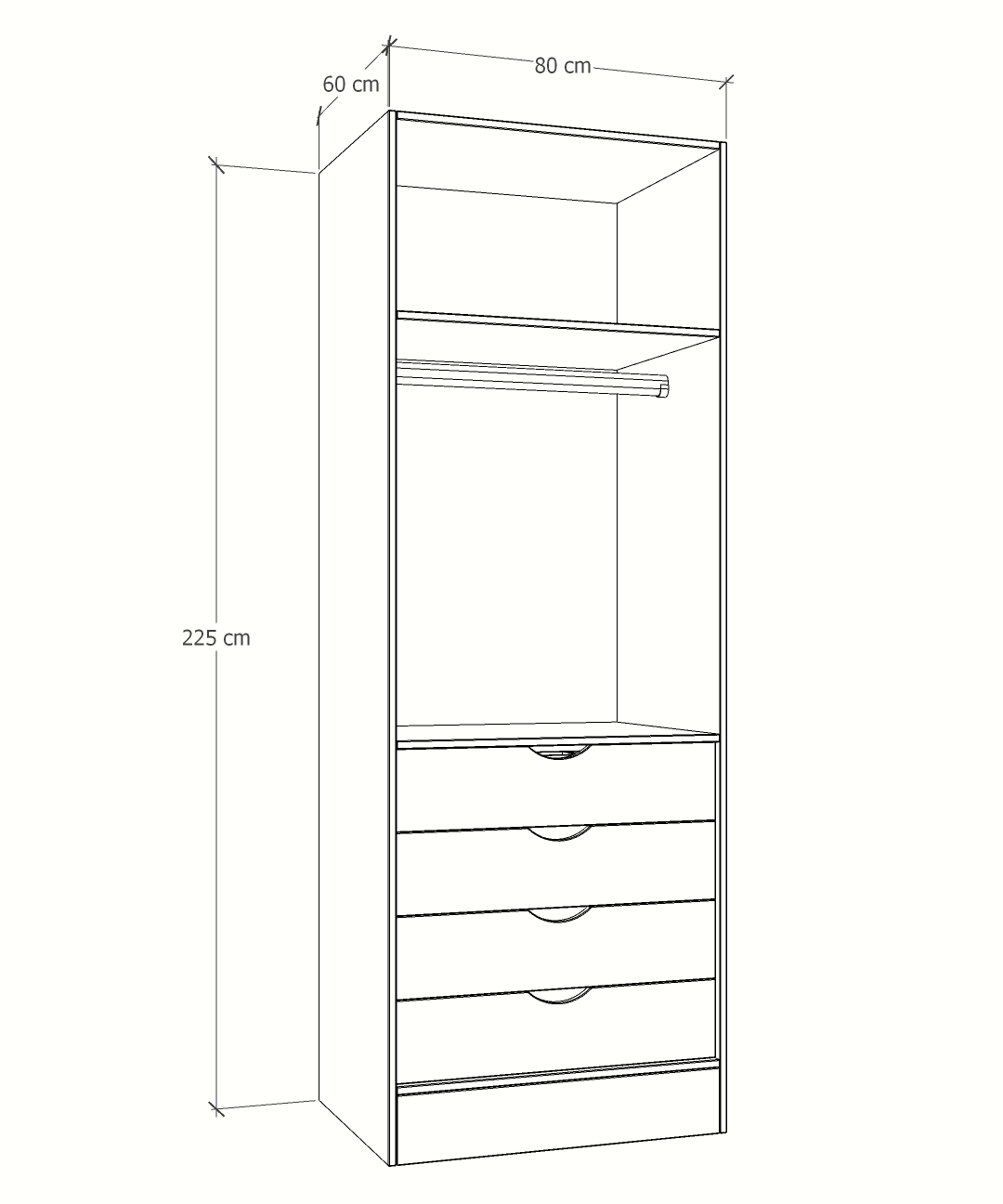 MAGIC 3DRW ORGANIZER 125H WARDROBE